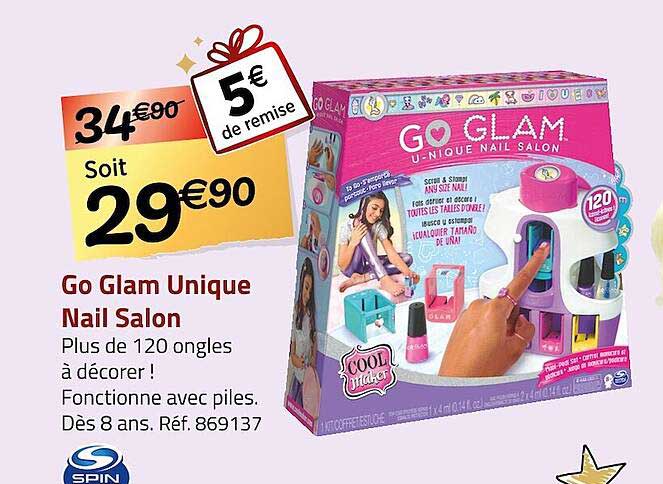 go glam unique nail salon spin master
