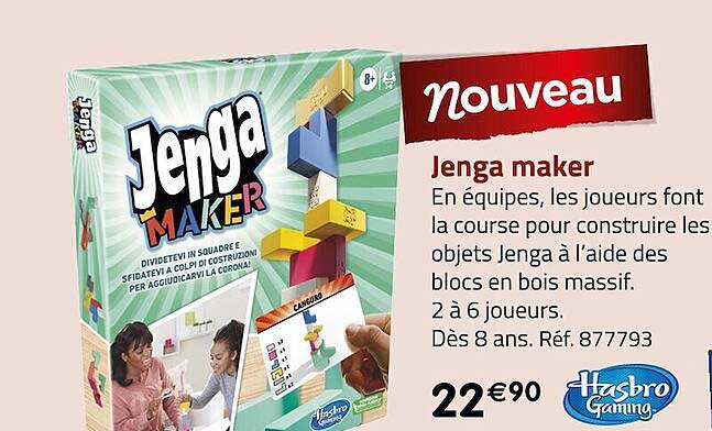 jenga maker hasbro gaming