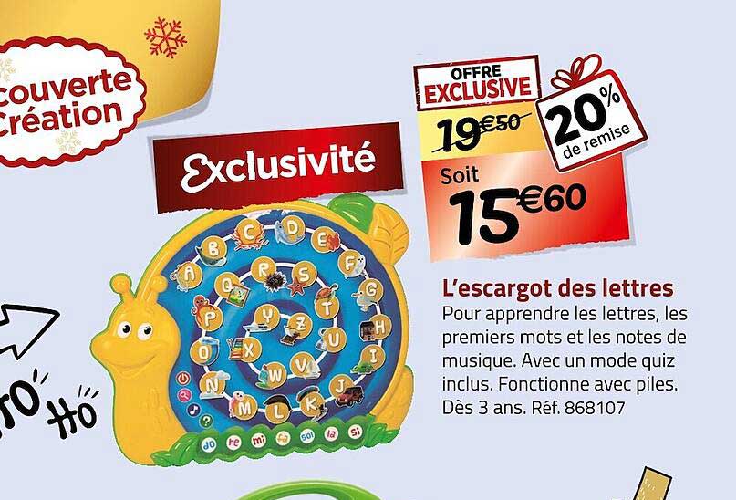 l'escargot des lettres