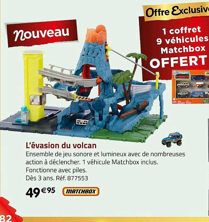 l'évasion du volcan matchbox