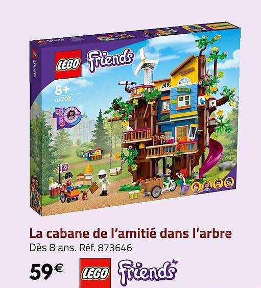 la cabane de l'amitié dans l'arbre lego friends