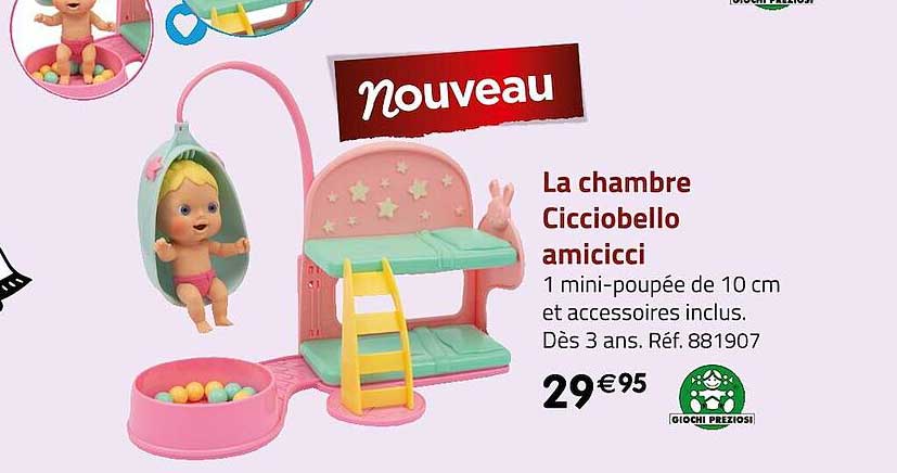 la chambre cicciobello amicicci giochi preziosi