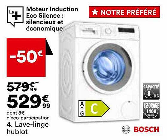 lave-linge hublot bosch