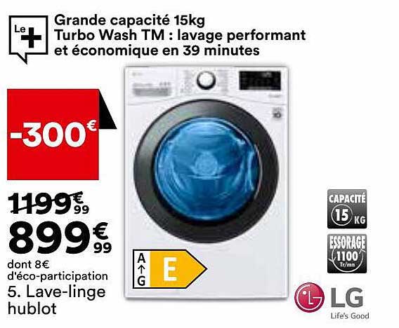 lave-linge hublot lg