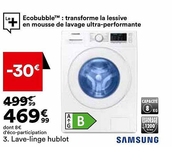 lave-linge hublot samsung