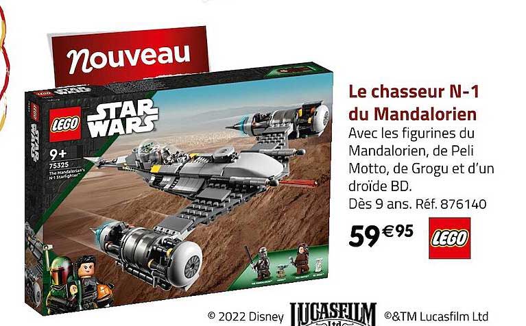 le chasseur n-1 du mandalorien lego
