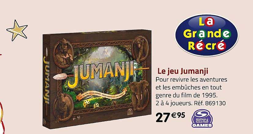 le jeu jumanji spin master games
