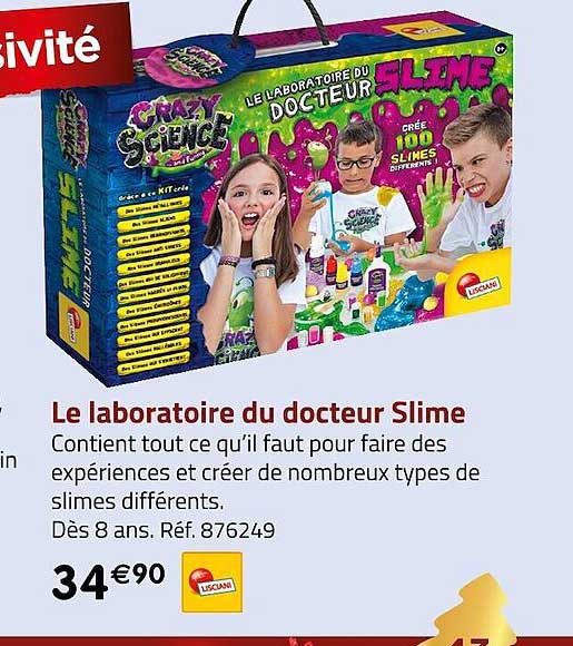 le laboratoire du docteur slime lisciani