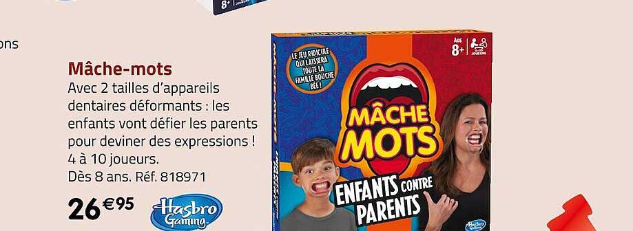 mâche-mots hasbro gaming