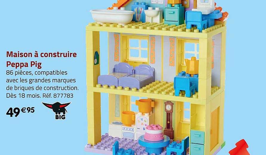 maison à construire peppa pig