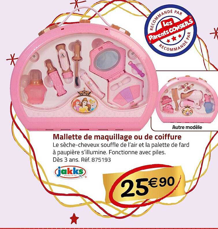 mallette de maquillage ou de coiffure jakks pacific