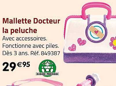 mallette docteur la peluche giochi preziosi