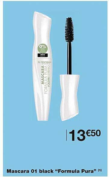 mascara 01 black "formula pura"