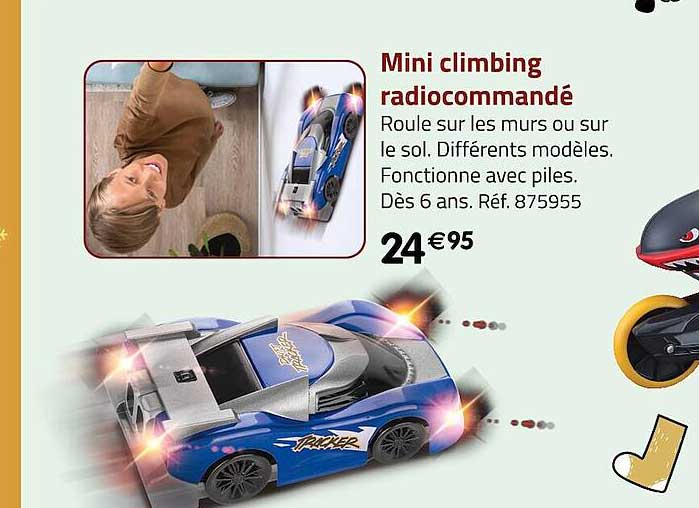 mini climbing radiocommandé