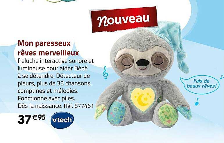 mon paresseux rêves merveilleux vtech