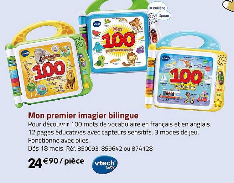 mon premier imagier bilingue vtech baby