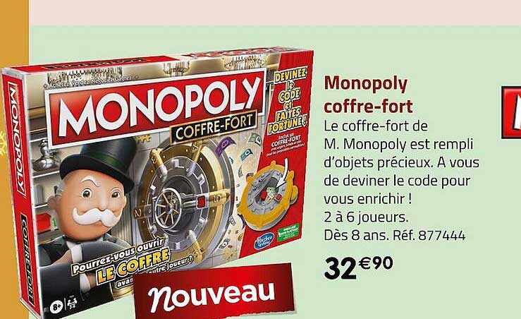 monopoly coffre-fort