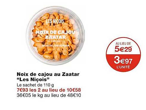 noix de cajou au zaatar "les niçois"