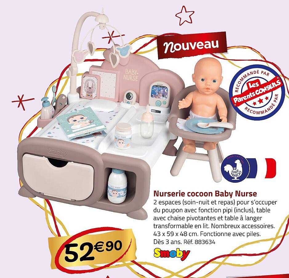 Nurserie Cocoon Baby Nurse Smoby