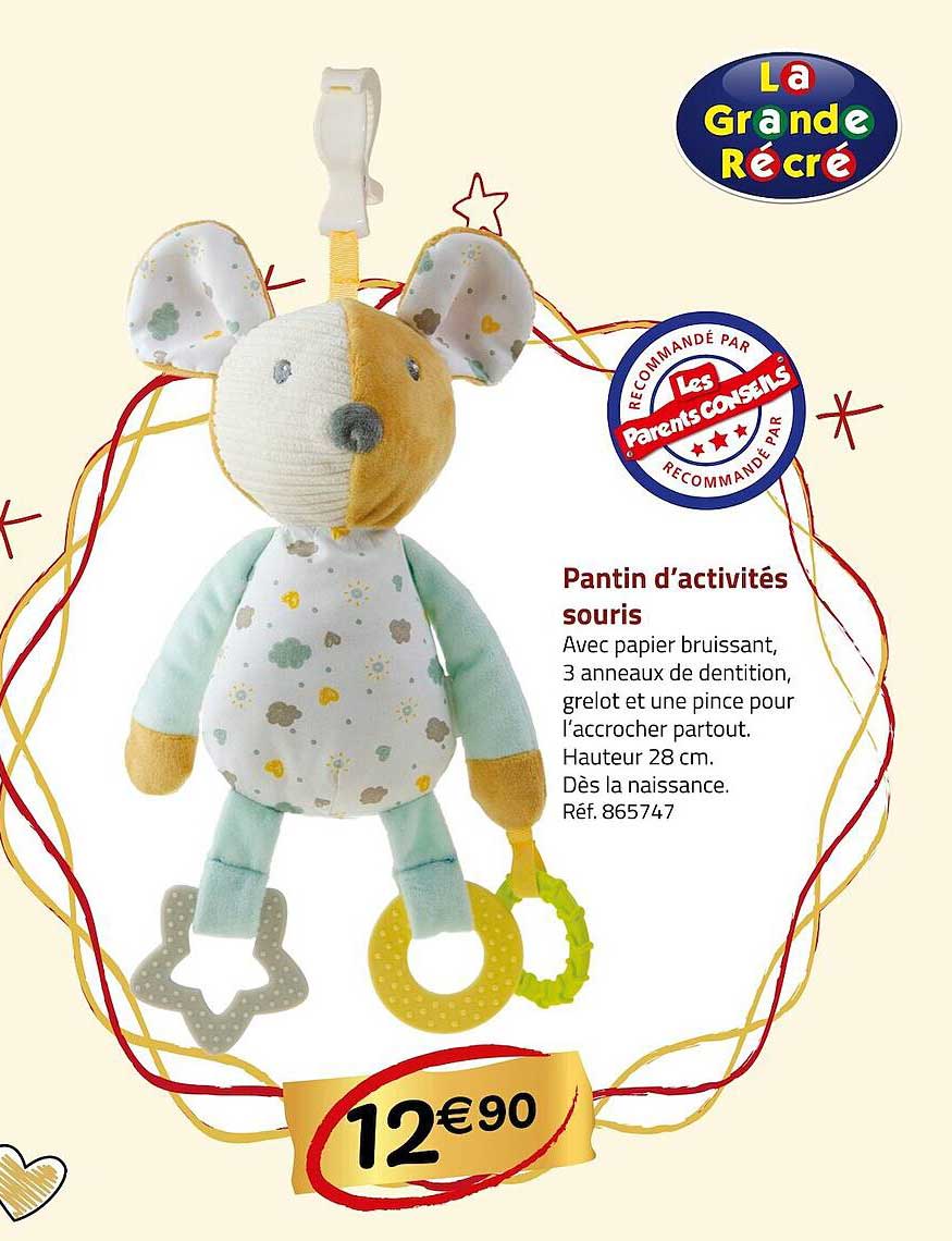 pantin d'activités souris