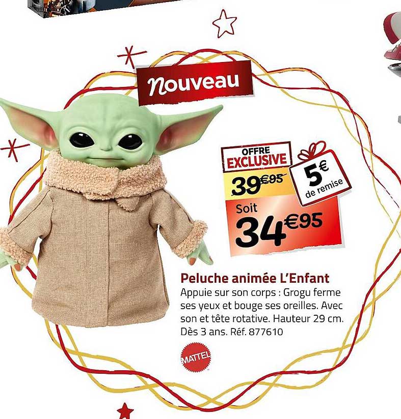 peluche animée l'enfant