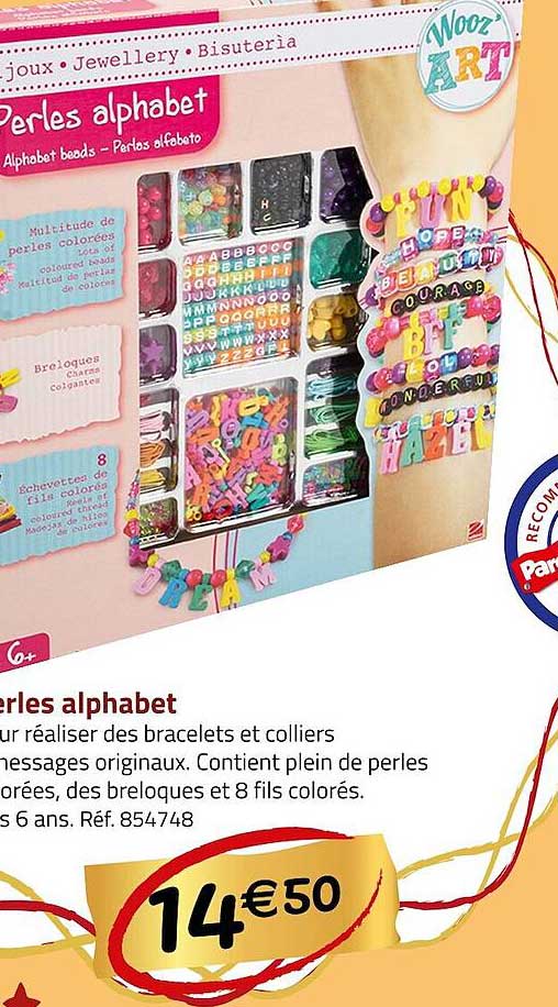 Perles Alphabet Wooz'art