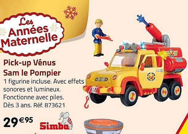 pick-up vénus sam le pompier simba