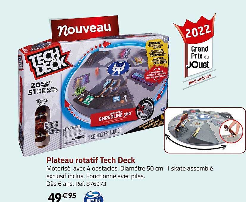 plateau rotatif tech deck