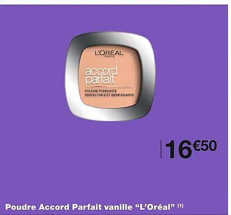 poudre accord parfait vanille "l'oréal"
