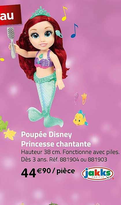 poupée disney princesse chantante