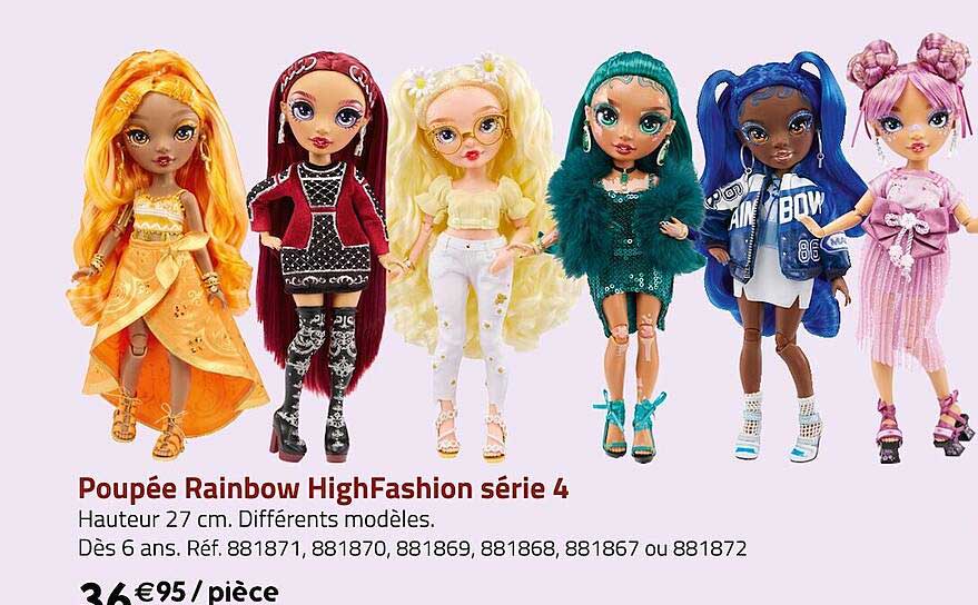 poupée rainbow high fashion série 4