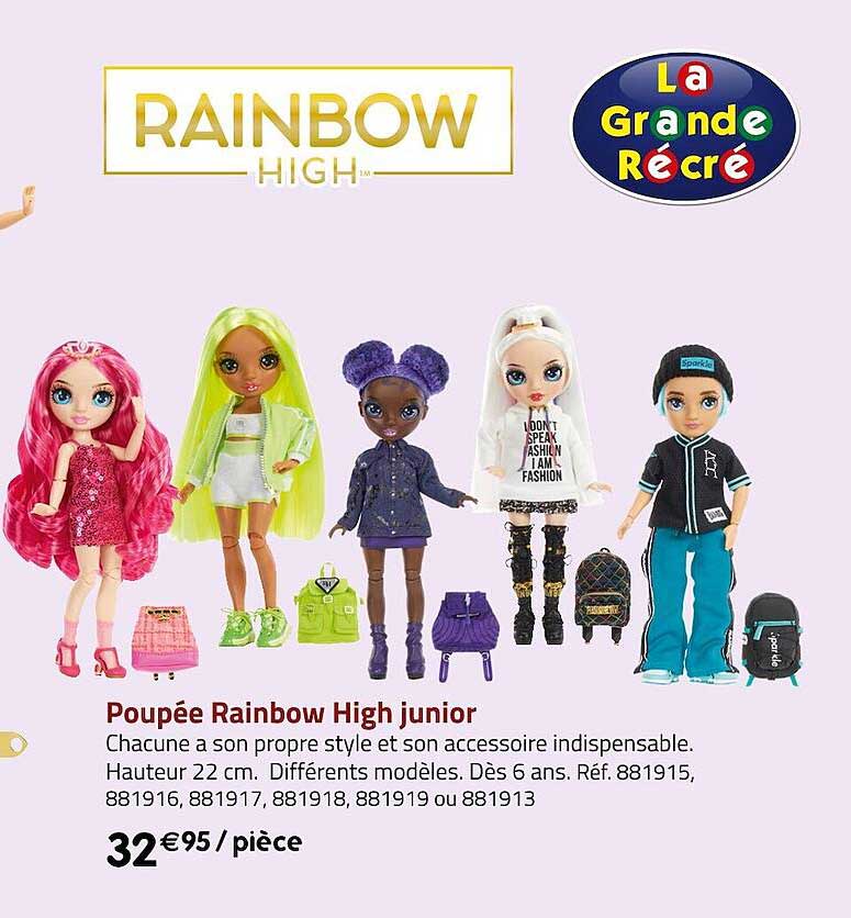 poupée rainbow high junior