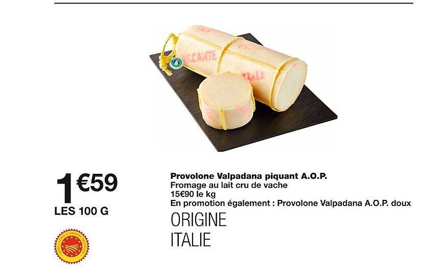 provolone valpadana piquant a.o.p.