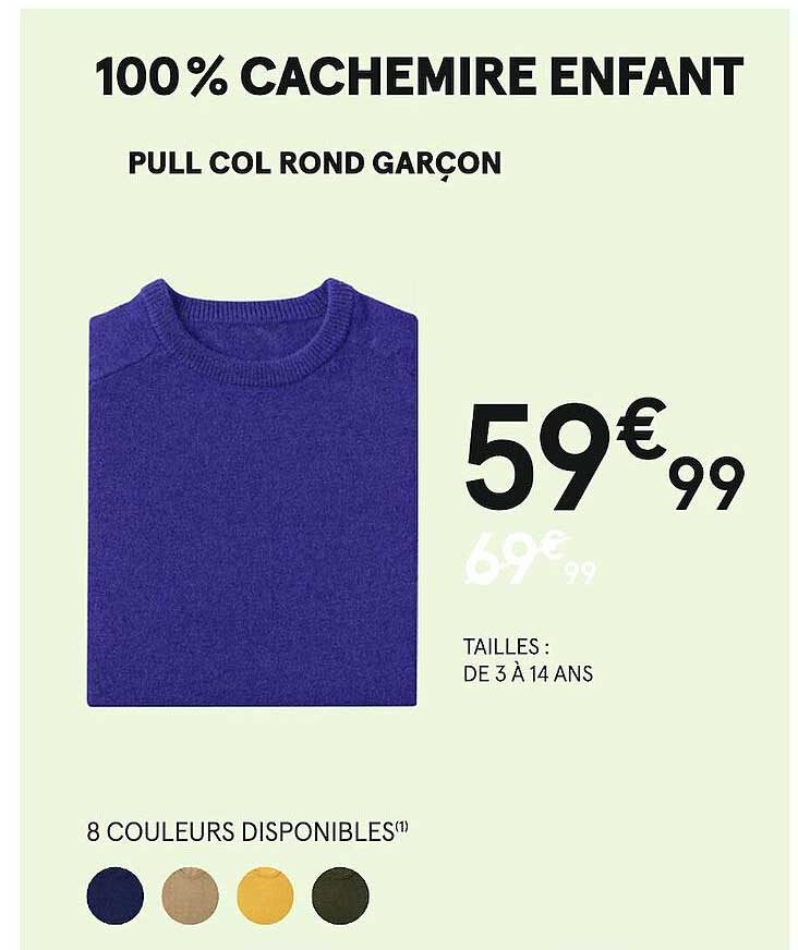 pull col rond garçon