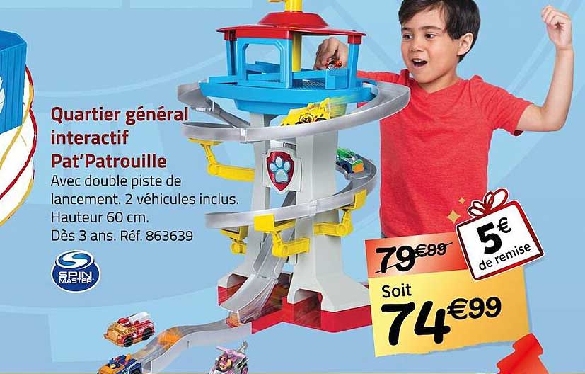 quartier général interactif pat'patrouille spin master