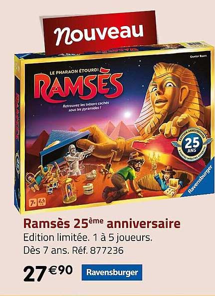 ramsès 25ème anniversaire ravensburger