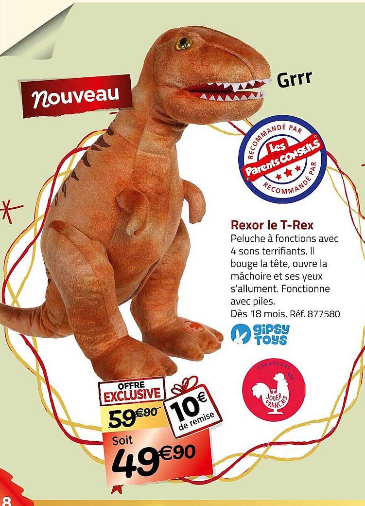 rexor le t-rex gipsy toys