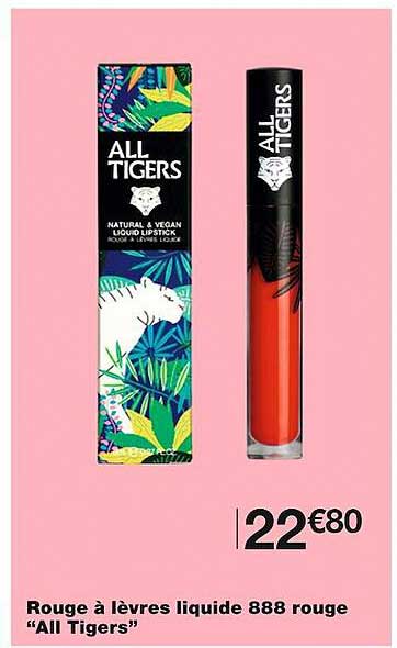 rouge à lèvre liquide 888 rouge "all tigers"