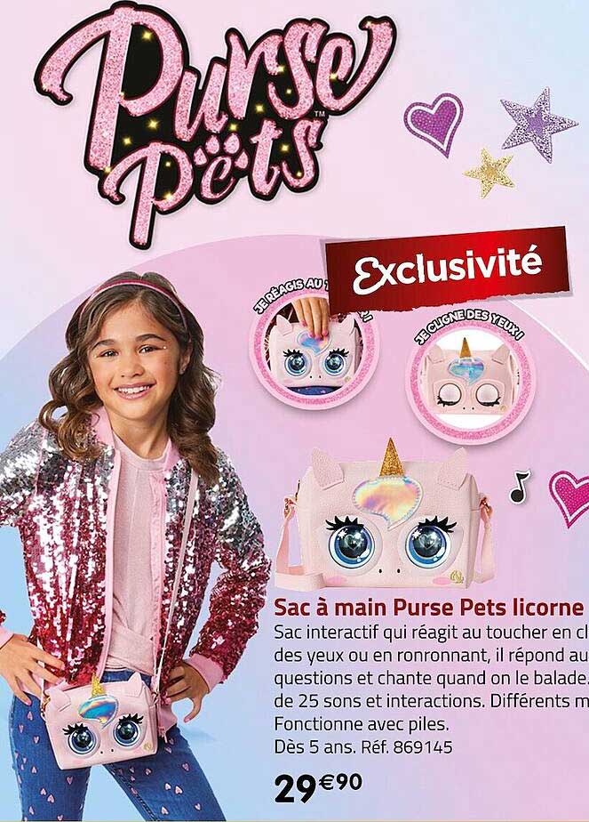 sac à main purse pets licorne