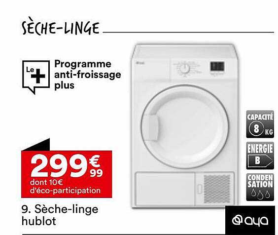sèche-linge hublot aya