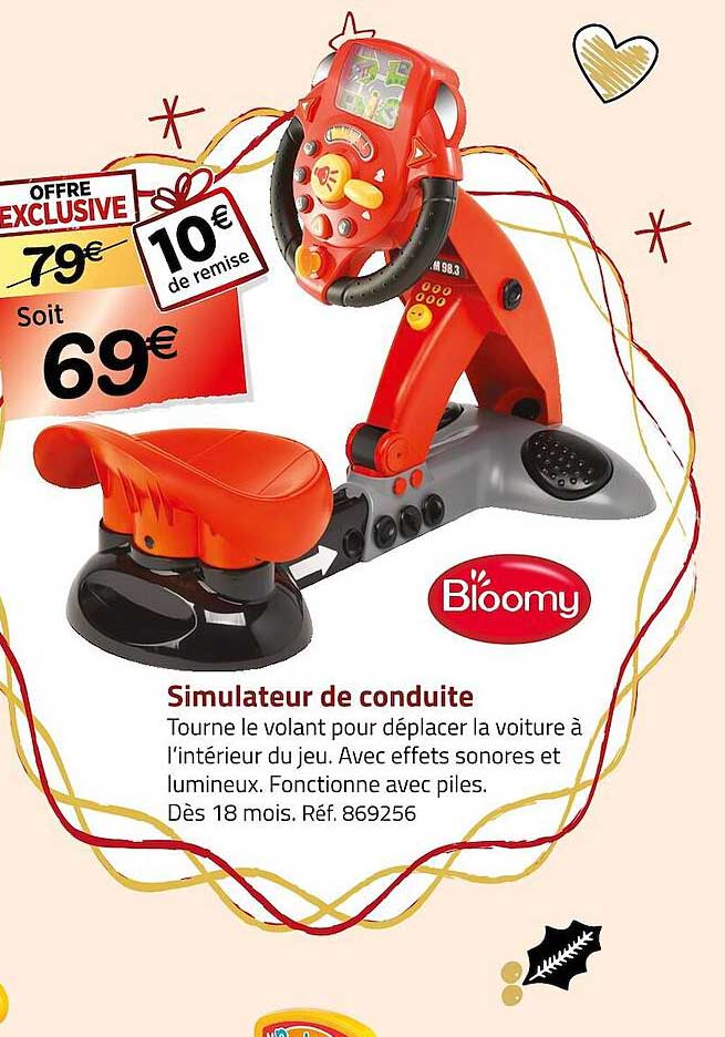 simulateur de conduite bloomy