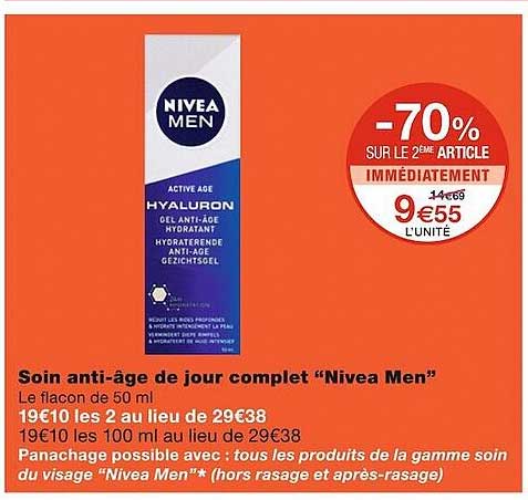 Soin Anti-âge De Jour Complet "nivea Men"