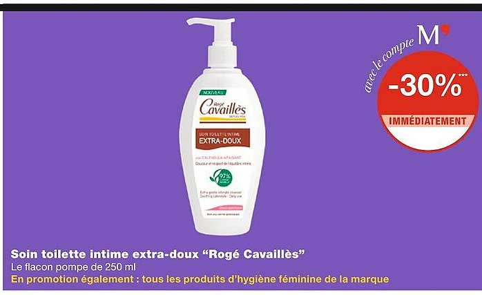 soin toilette intime extra-doux "rogé cavaillès"