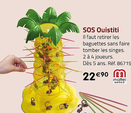 sos ouistiti mattel games