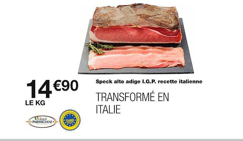 speck alto adige i.g.p. recette italienne