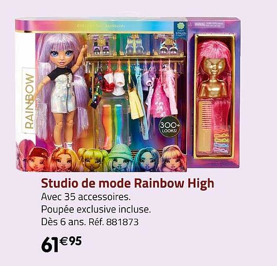 studio de mode rainbow high