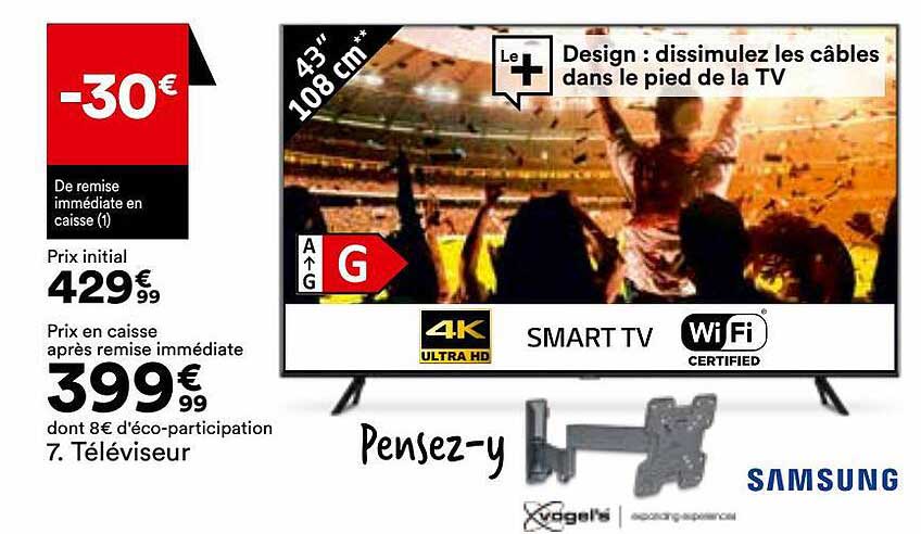 Téléviseur Samsung 43" 108 Cm