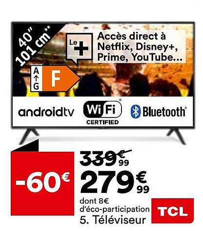 Téléviseur Tcl 40" 101 Cm