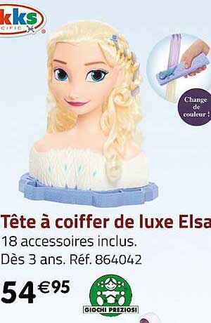 tête à coiffer de luxe elsa giochi preziosi