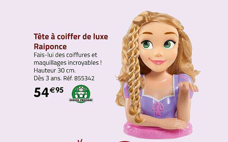 Tête à Coiffer De Luxe Raiponce Giochi Preziosi
